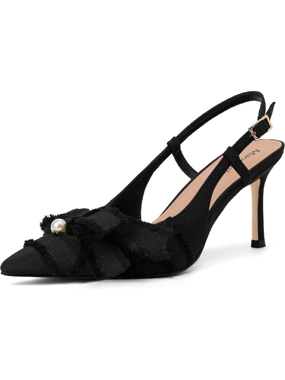 Chic Bow-Detail Slingback Pumps | Pointed Toe Stiletto Heels for Women